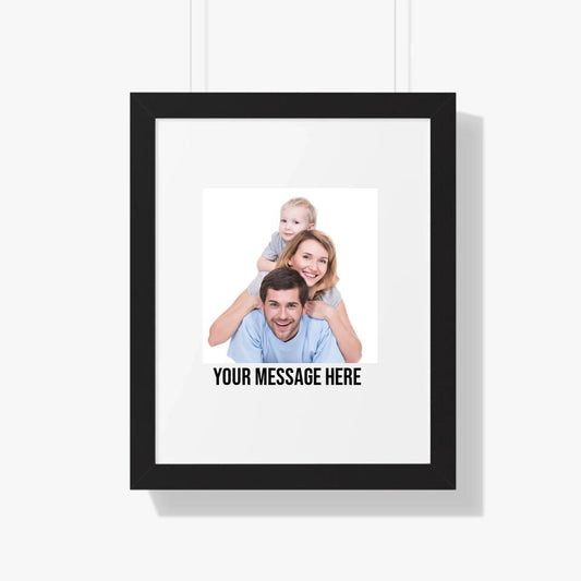 Family Personalized Framed Poster - Upload Photo & Change Text