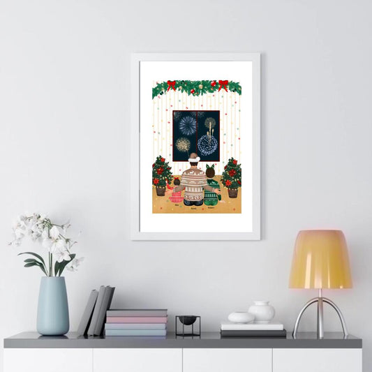 Dad And Children Personalized Framed Poster - Upload Photo & Change Text