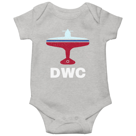 Fly Dubai DWC Airport Baby Bodysuits | Gray