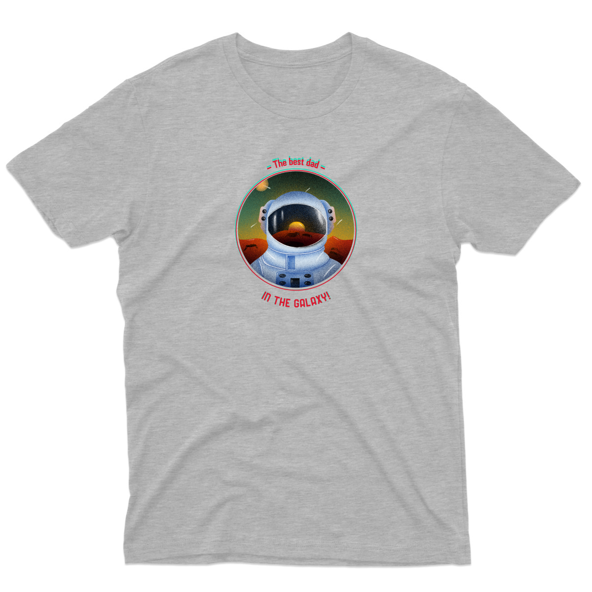 The Best Dad in the Galaxy Men's T-shirt | Gray