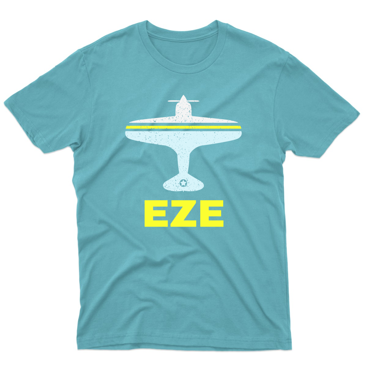 Fly Buenos Aires EZE Airport Men's T-shirt | Turquoise