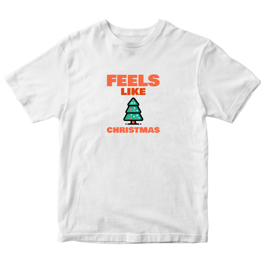 Feels Like Christmas Kids T-shirt | White