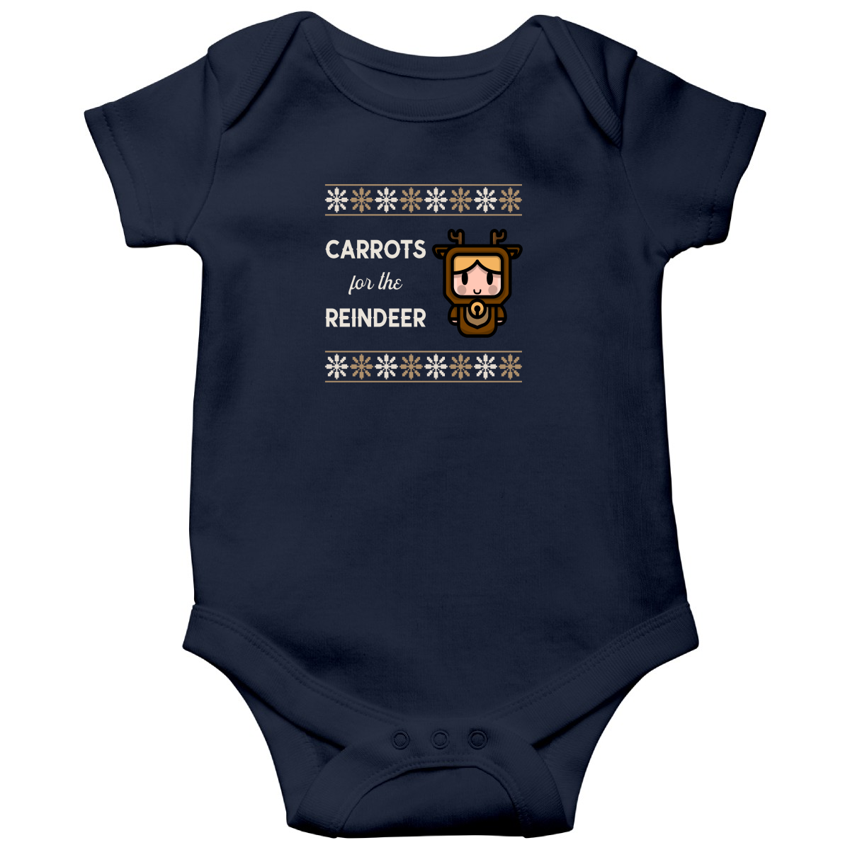 Carrots for the Reindeer Baby Bodysuits