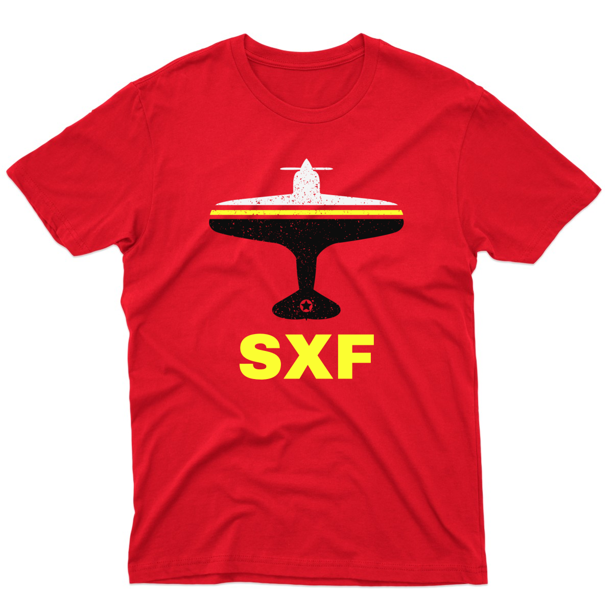 Fly Berlin SXF Airport Men's T-shirt | Red