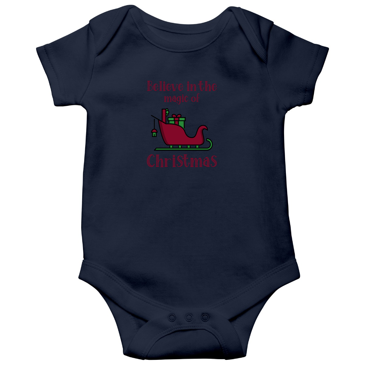 Believe in the Magic of Christmas Baby Bodysuits