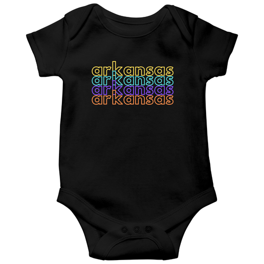 Arkansas Baby Bodysuit | Black