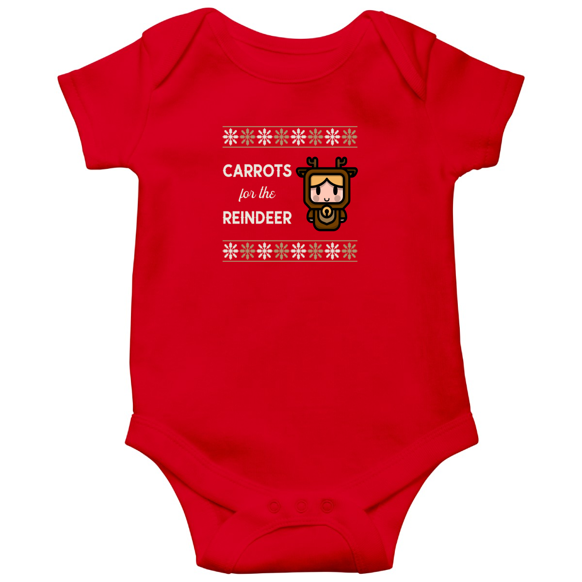 Carrots for the Reindeer Baby Bodysuits