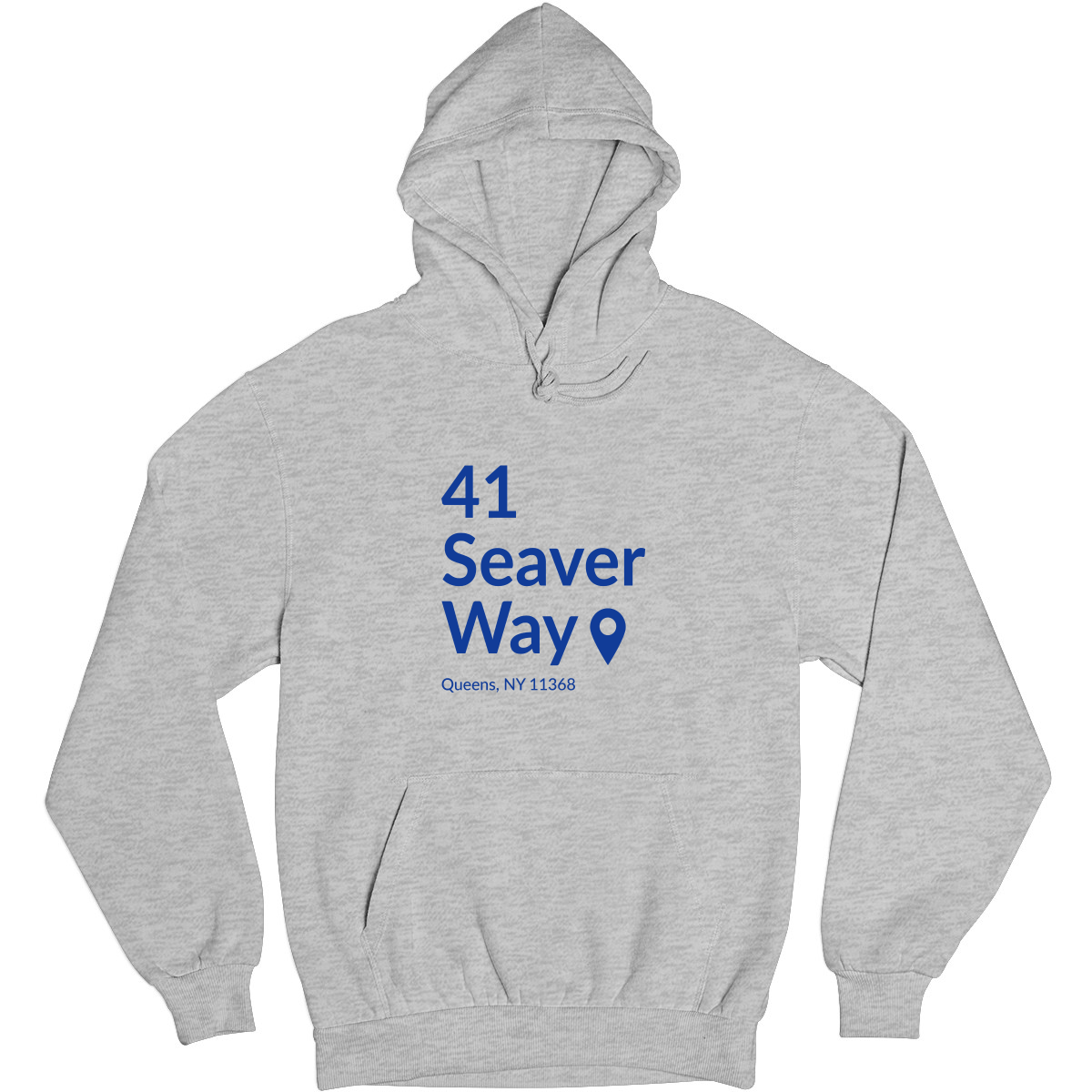 New York Baseball Stadium QNY Unisex Hoodie | Gray