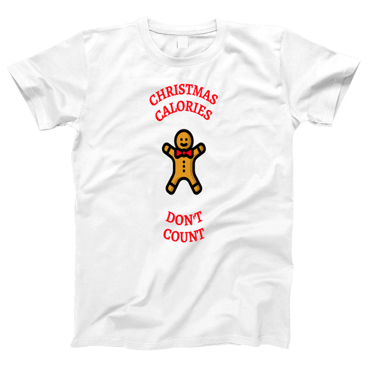Christmas Calories Don't Count Women's T-shirt | White