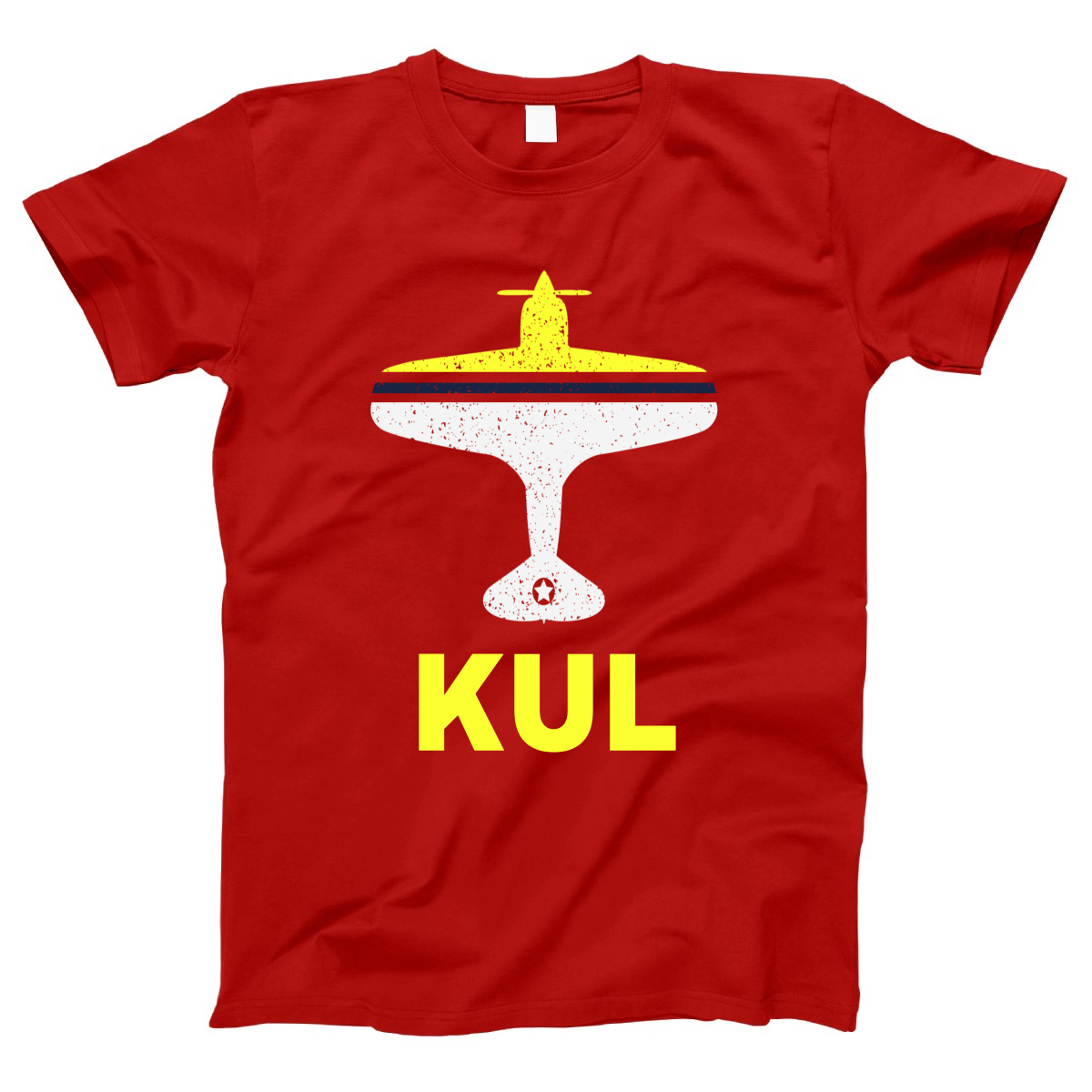 Fly Kuala Lumpur KUL Airport Women's T-shirt | Red