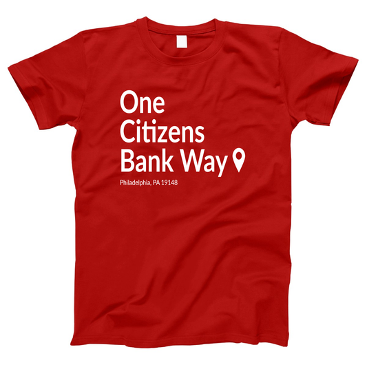 Philly Baseball Stadium Women's T-shirt | Red