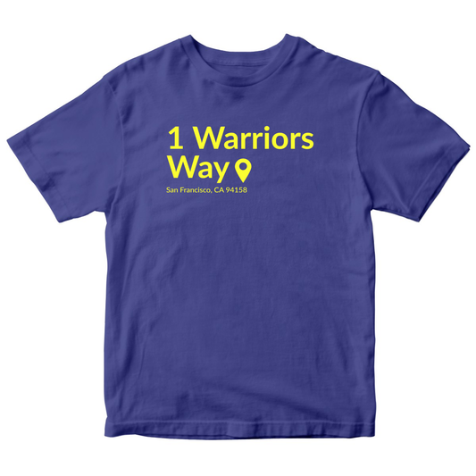 Golden State Basketball Stadium Kids T-shirt | Blue