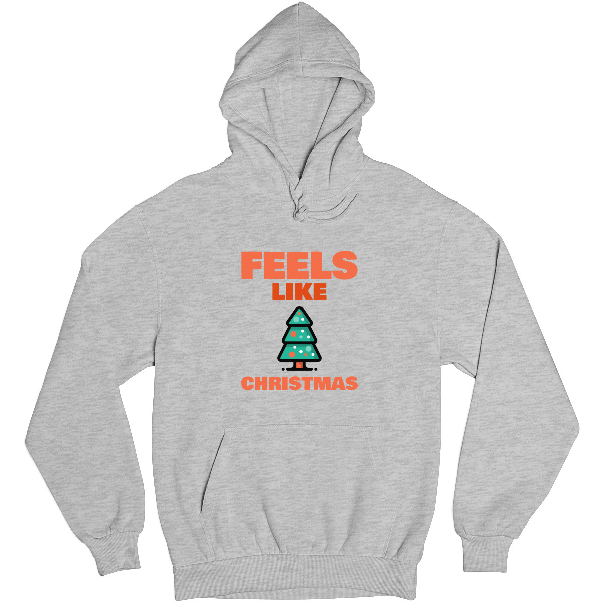 Feels Like Christmas Unisex Hoodie | Gray