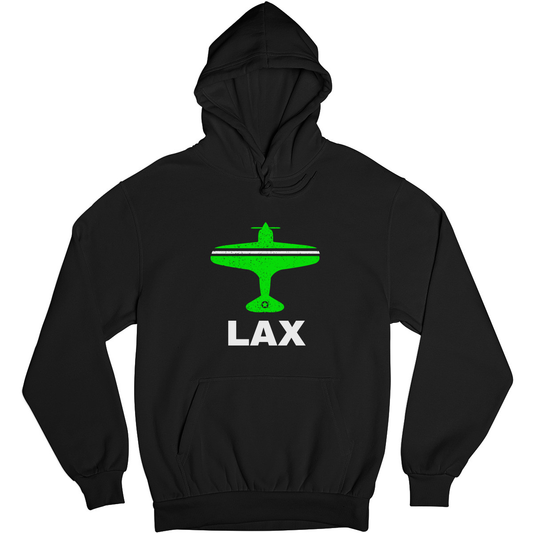 Fly Los Angeles LAX Airport Unisex Hoodie | Black