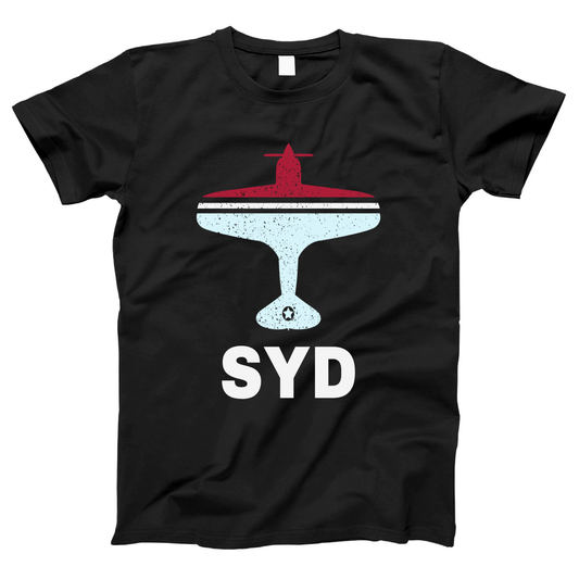 Fly Sydney SYD Airport Women's T-shirt | Black