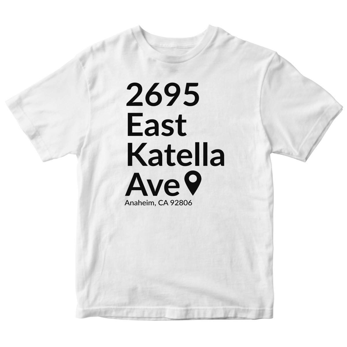 Anaheim Hockey Stadium Toddler T-shirt | White