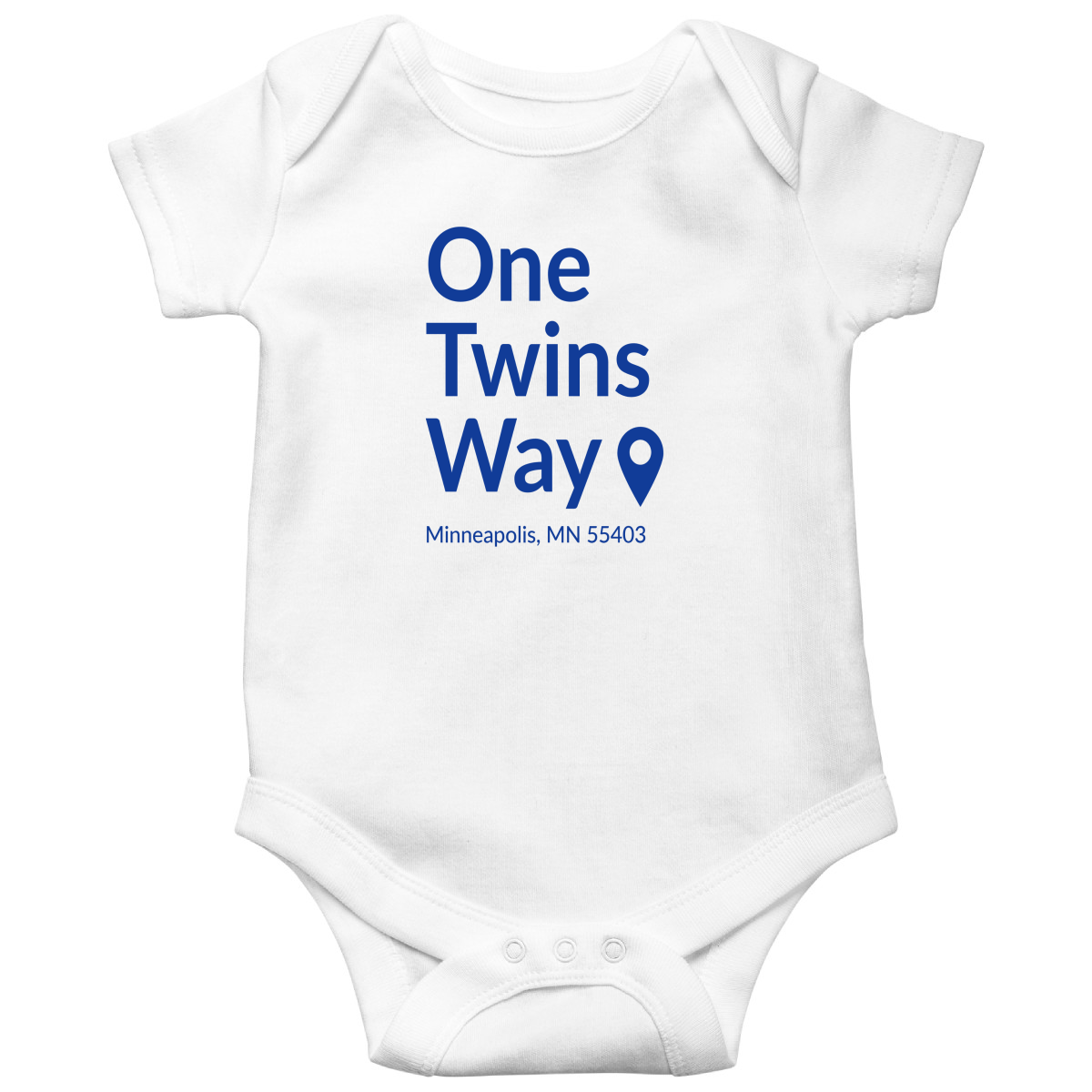 Minnesota Baseball Stadium Baby Bodysuits | White