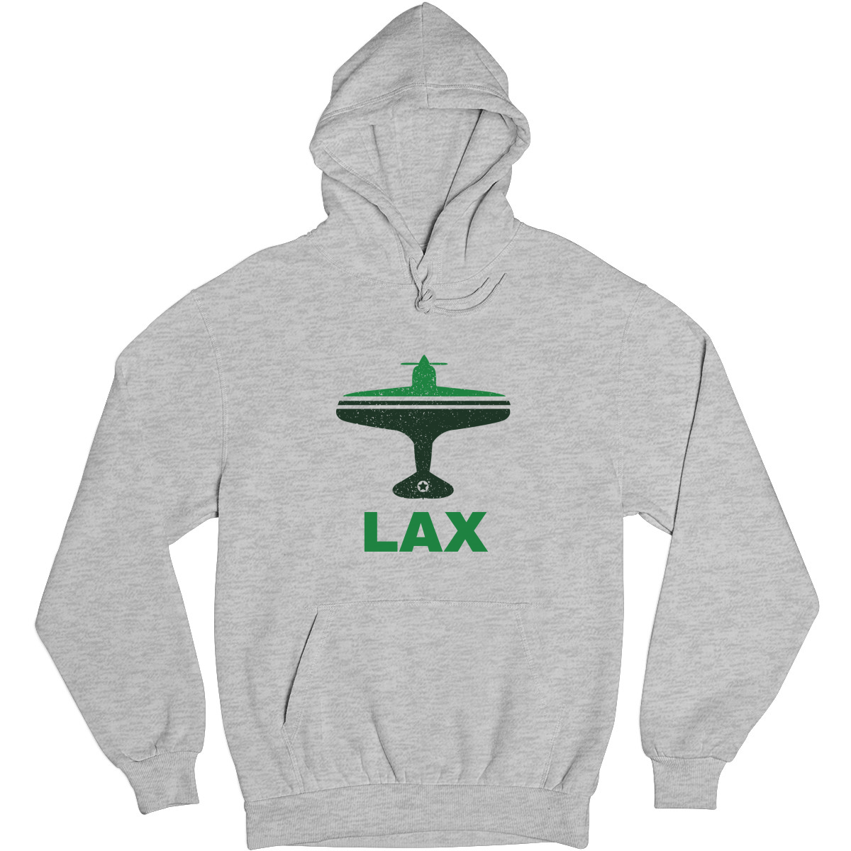 Fly Los Angeles LAX Airport Unisex Hoodie | Gray