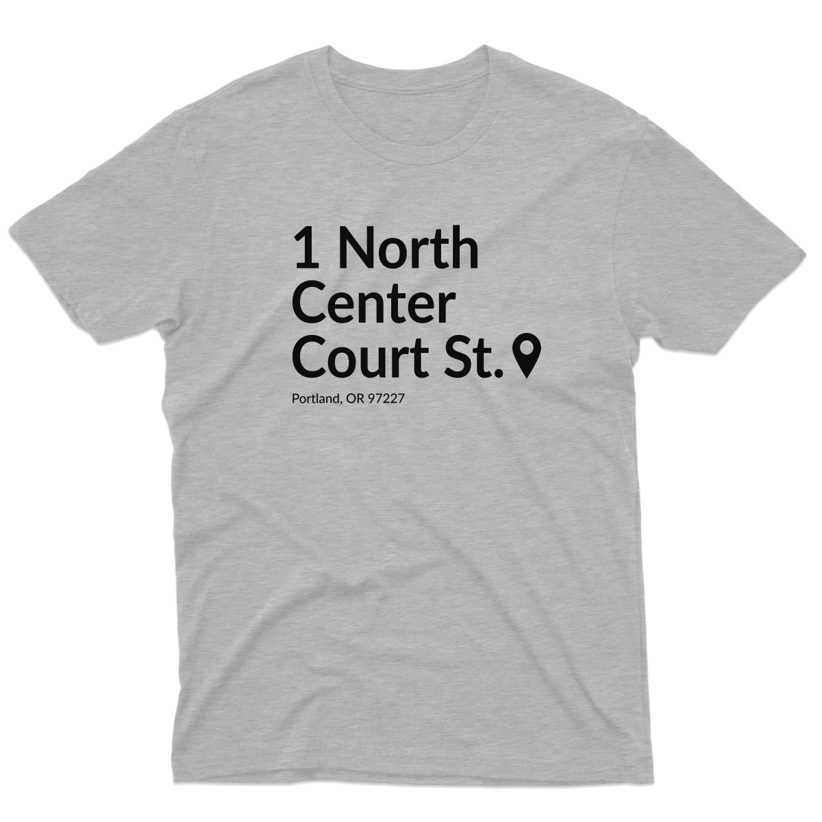 Portland Basketball Stadium Men's T-shirt | Gray