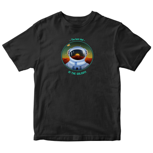 The Best Dad in the Galaxy Toddler T-shirt | Black