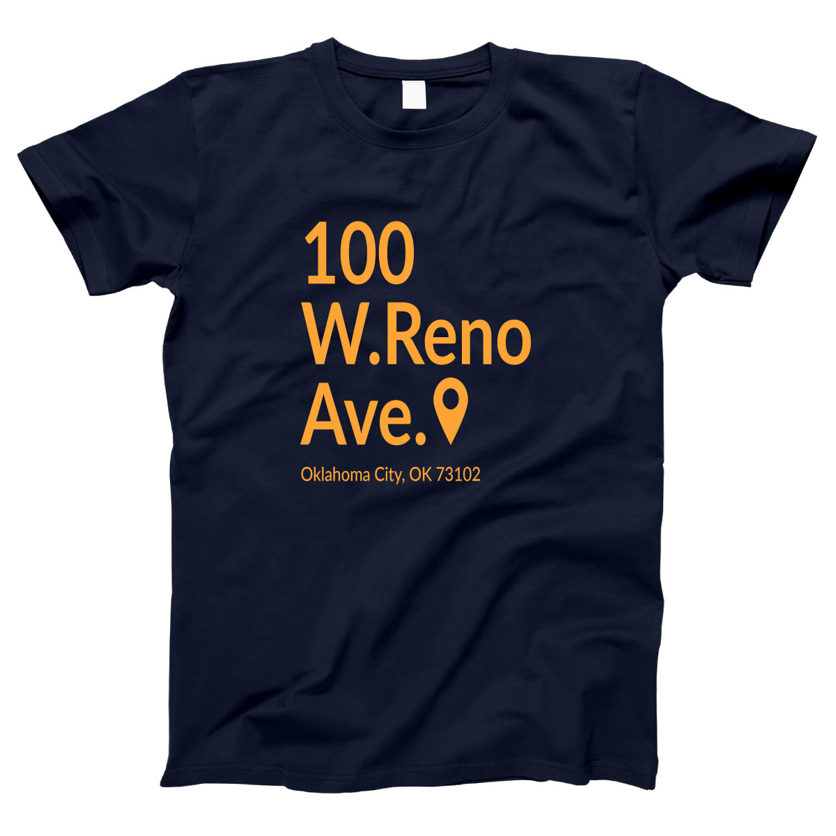Oklahoma City Basketball Stadium Women's T-shirt | Navy