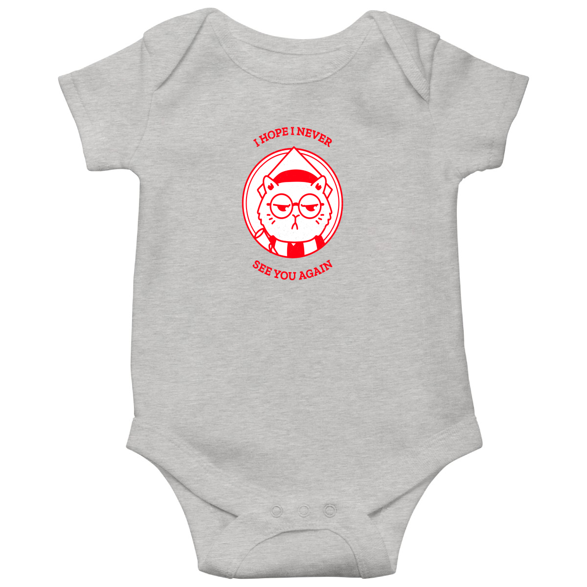 I Hope I Never See You Again Baby Bodysuits