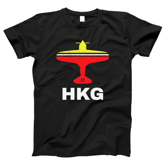 Fly Hong Kong HKG Airport Women's T-shirt | Black
