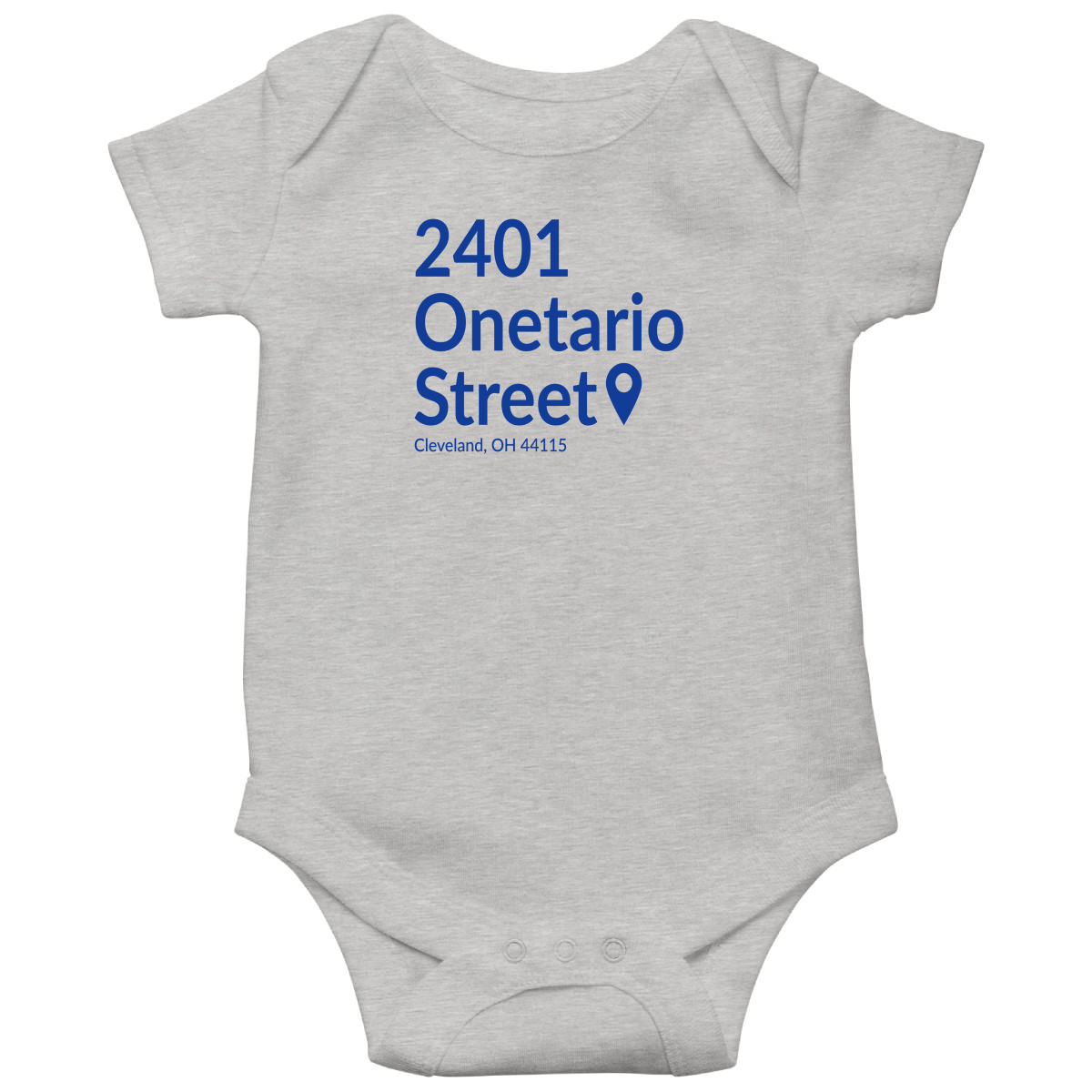 Cleveland Baseball Stadium Baby Bodysuits