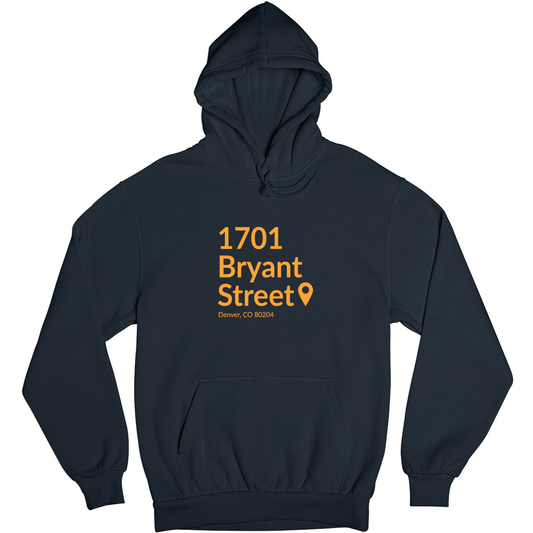 Denver Football Stadium Unisex Hoodie | Navy