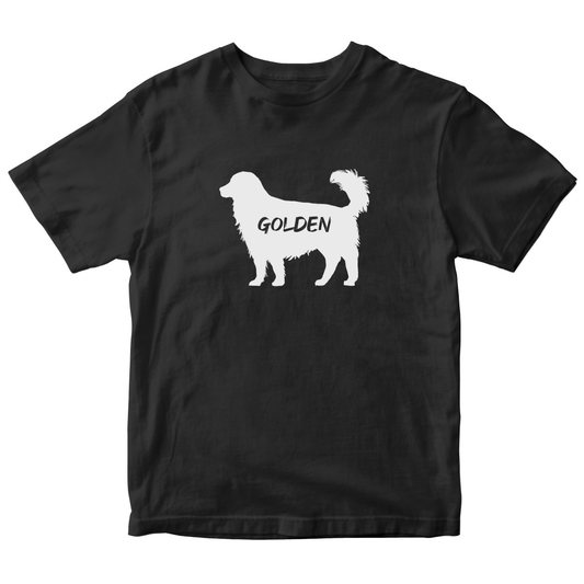 Golden Retriever Kids T-shirt | Black