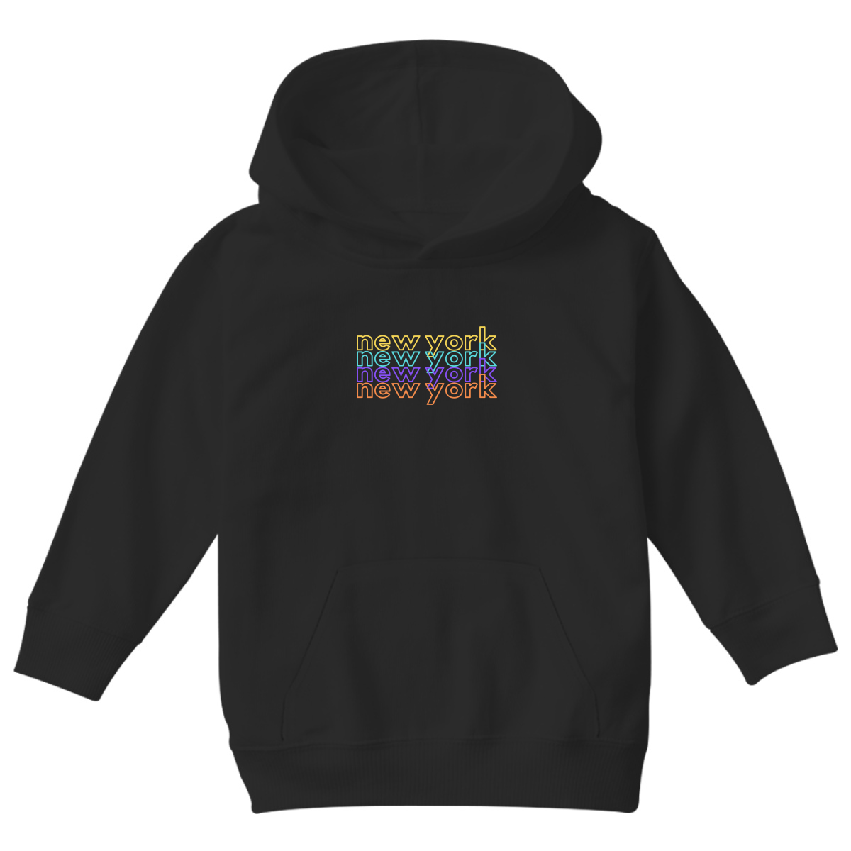 New York Kids Hoodie | Black