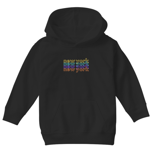 New York Kids Hoodie | Black