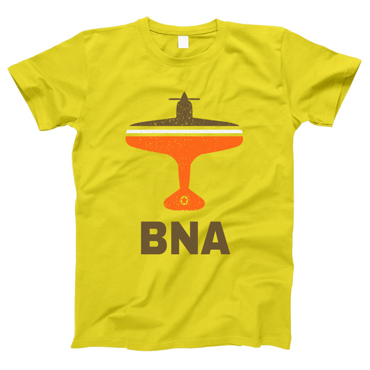 Fly Nashville BNA Airport Women's T-shirt | Yellow