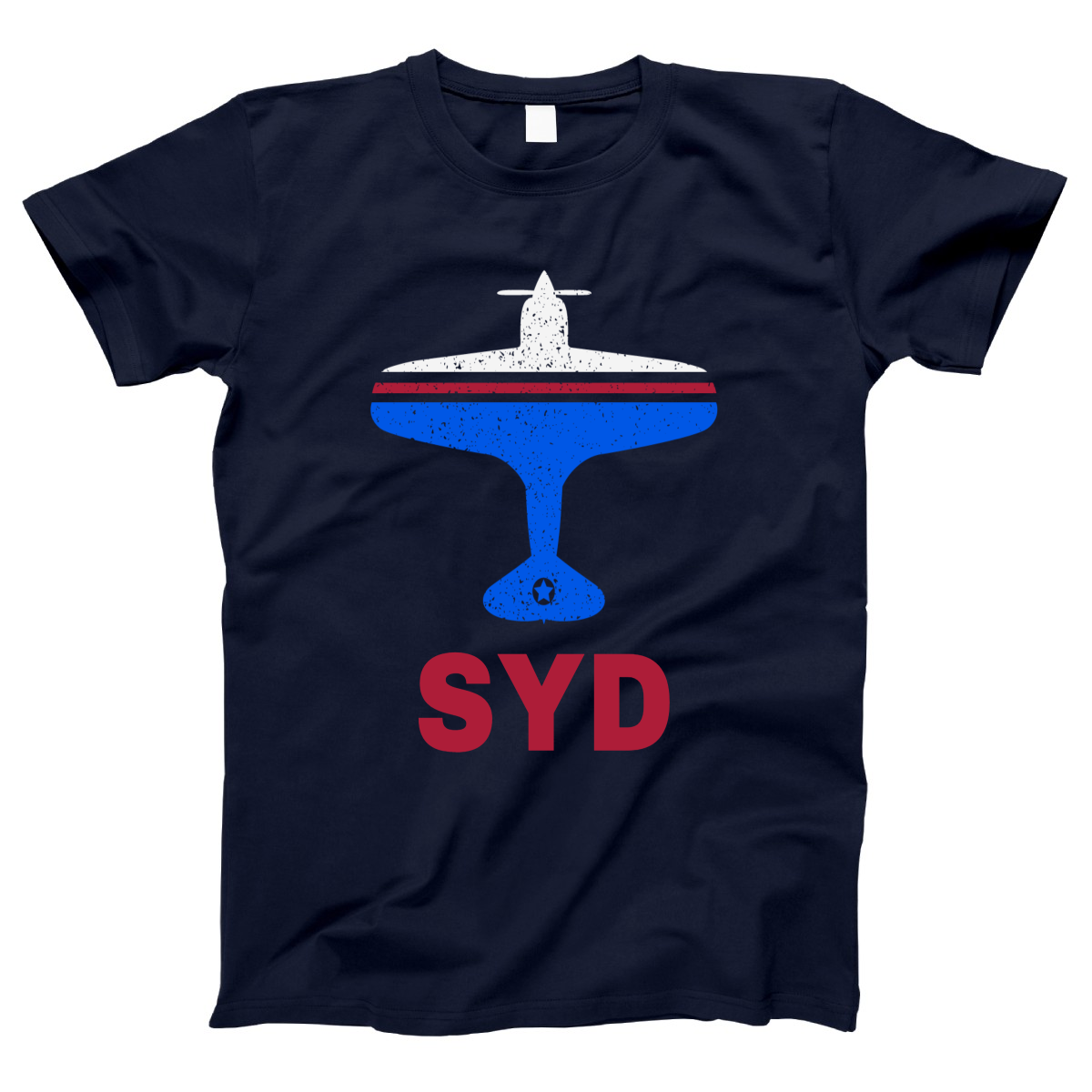 Fly Sydney SYD Airport Women's T-shirt | Navy