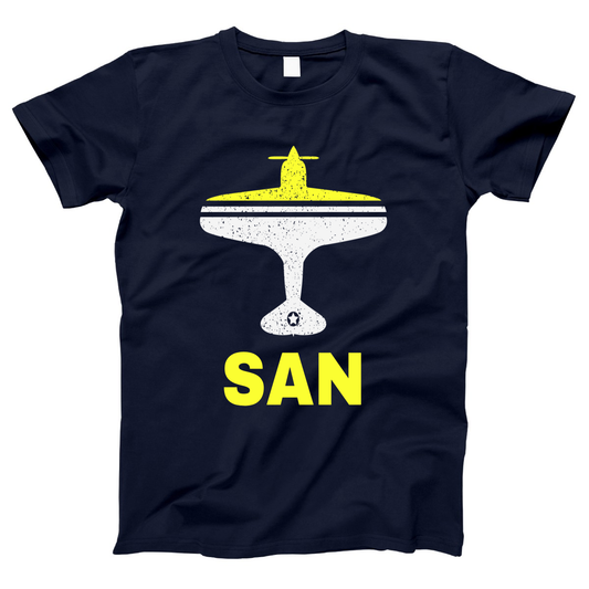 Fly San Diego SAN Airport Women's T-shirt | Navy