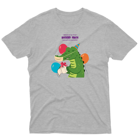 Welcome to My Virtual Birthday Party Men's T-shirt | Gray