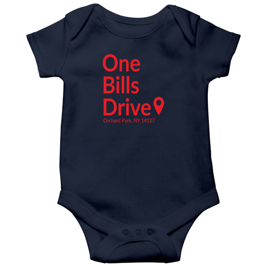Buffalo Football Stadium Baby Bodysuits