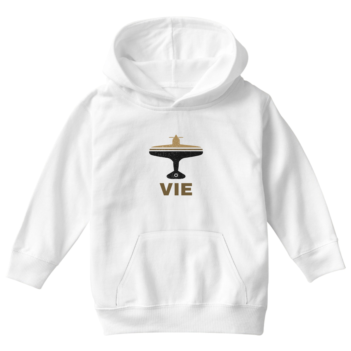 Fly Vienna VIE Airport Kids Hoodie | White