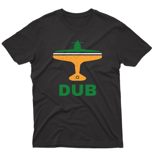Fly Dublin DUB Airport Men's T-shirt | Black