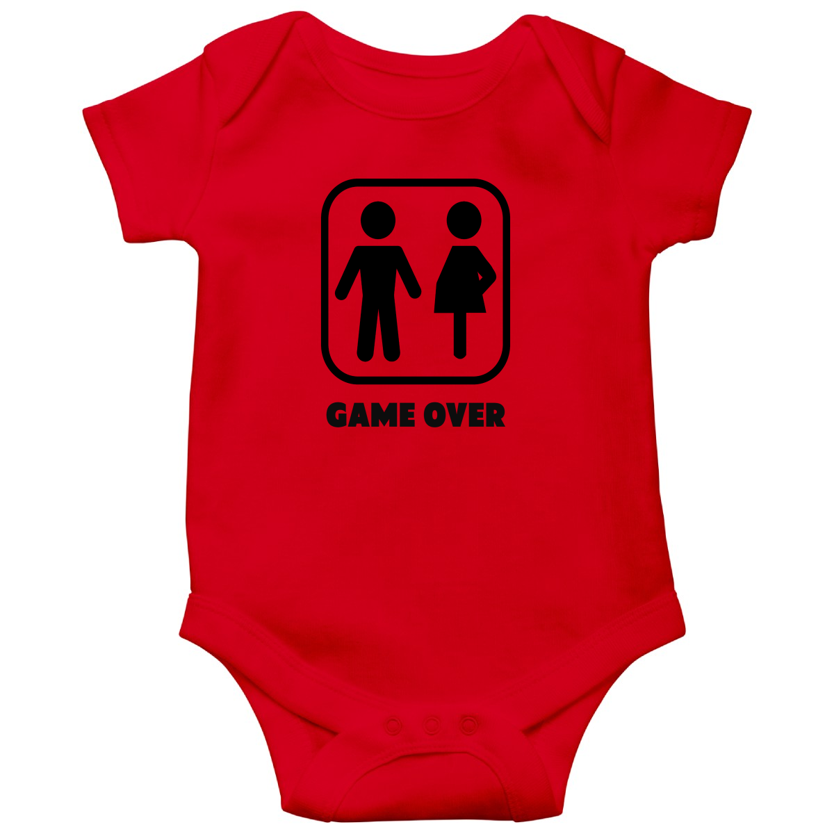 Game Over Baby Bodysuits | Red