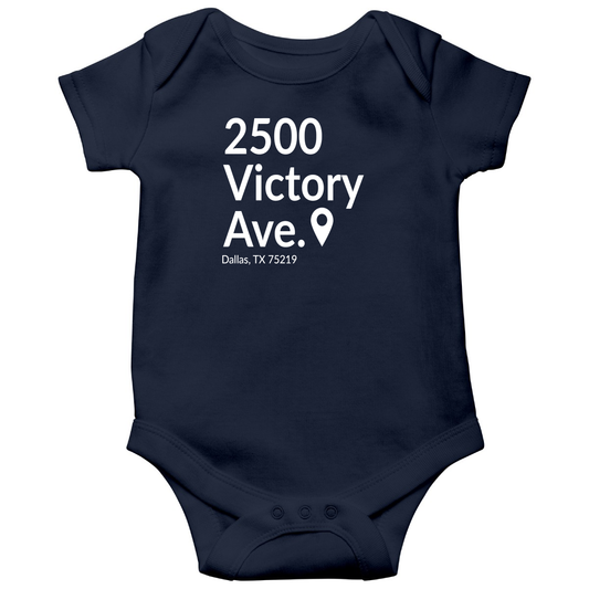 Dallas Basketball Stadium Baby Bodysuits