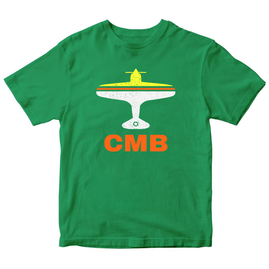 Fly Colombo CMB Airport Kids T-shirt | Green