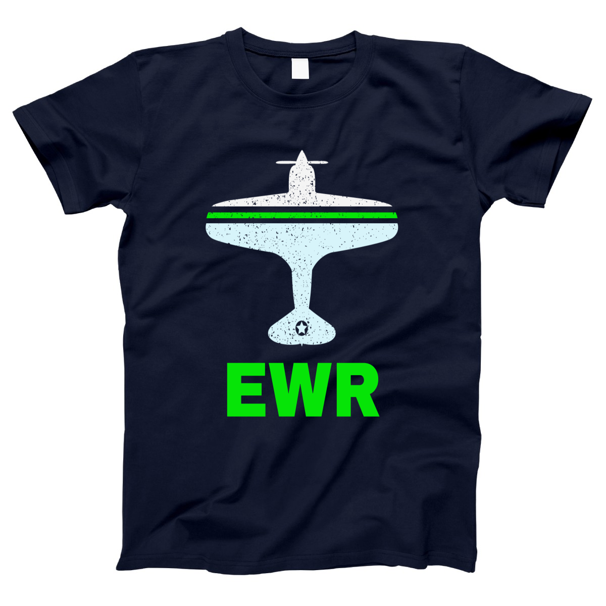 Fly Newark EWR Airport Women's T-shirt | Navy