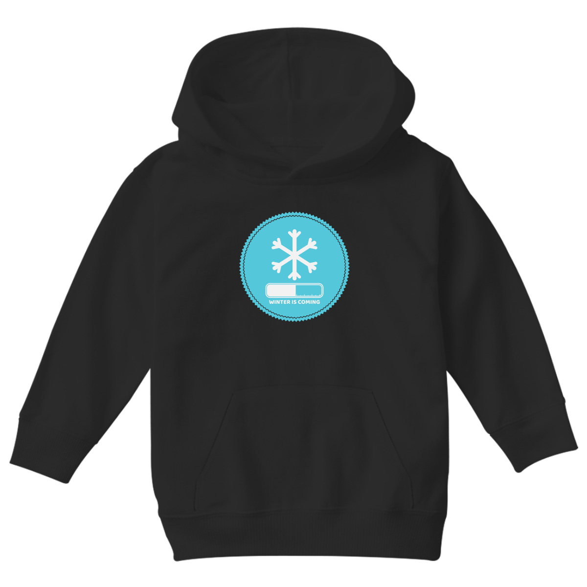 Winter Is Coming Kids Hoodie | Black