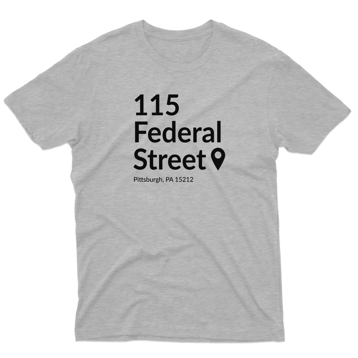 Pittsburgh Baseball Stadium Men's T-shirt | Gray