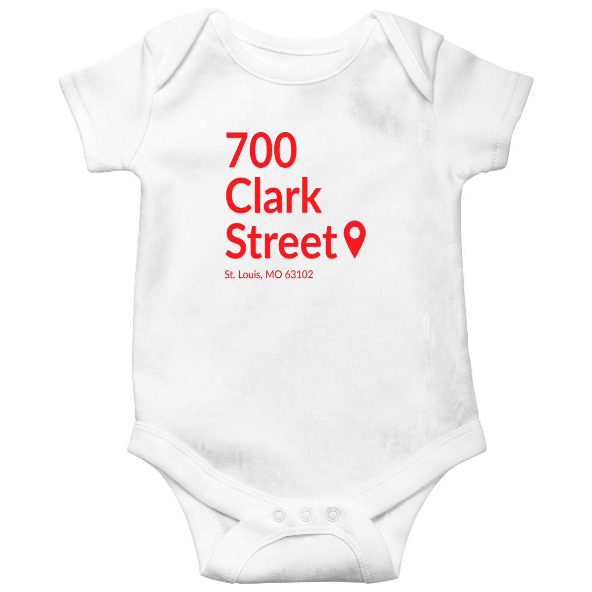 St. Louis Baseball Stadium Baby Bodysuits | White