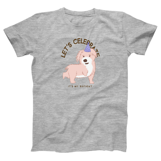 Let's Celebrate It is My Birthday Women's T-shirt | Gray