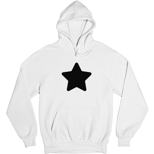 Cartoon Star Unisex Hoodie | White