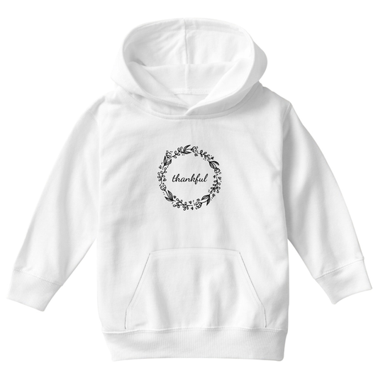Thankful Kids Hoodie | White