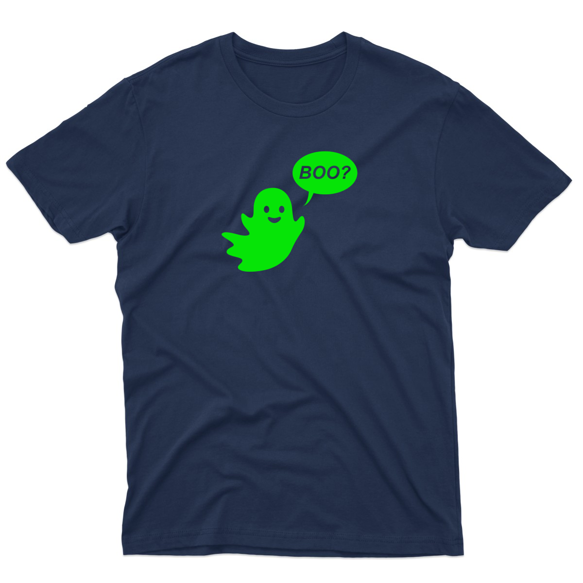 Cute Ghost Halloween Men's T-shirt | Navy